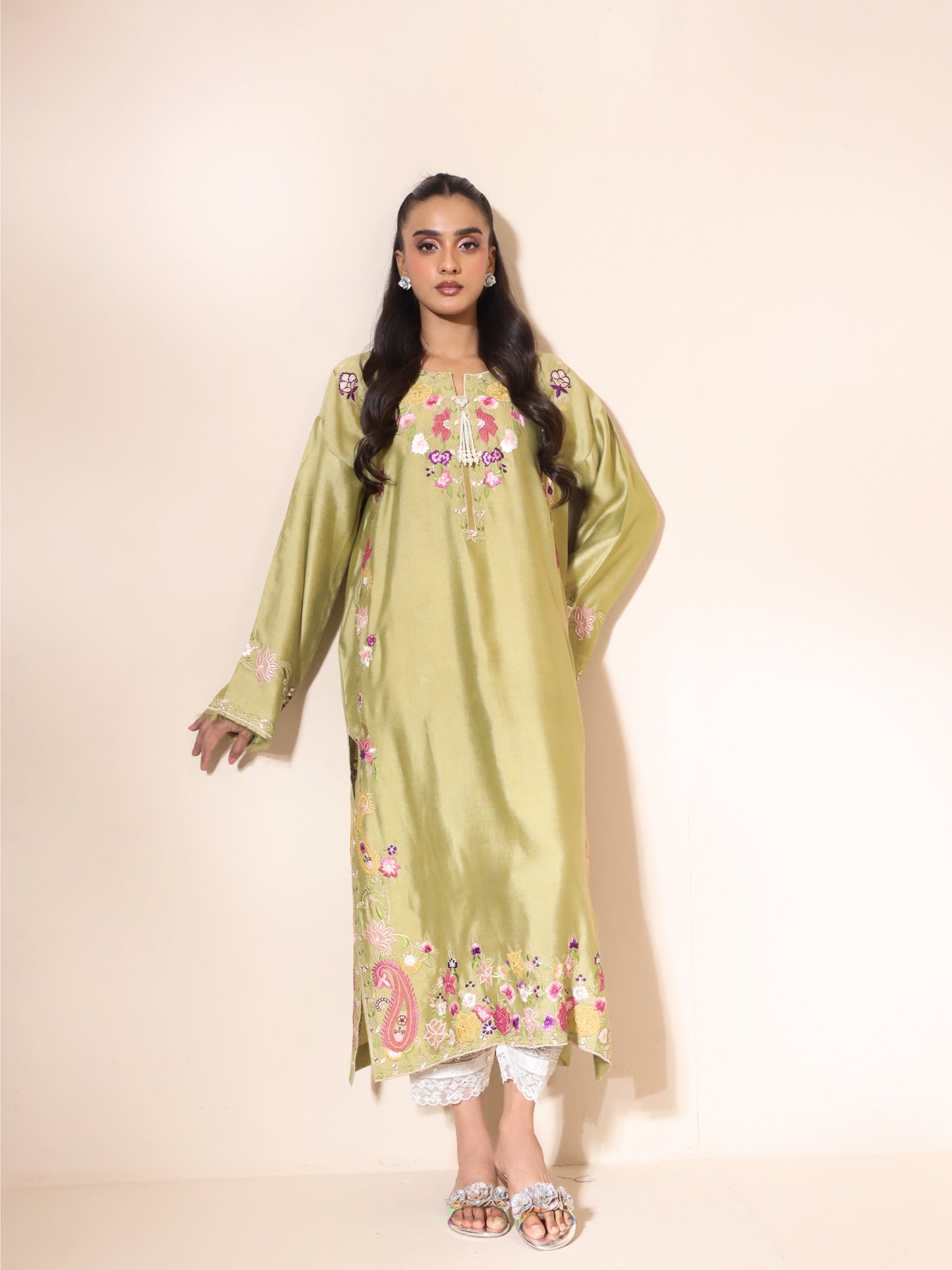 Rhea pistachio Kurta
