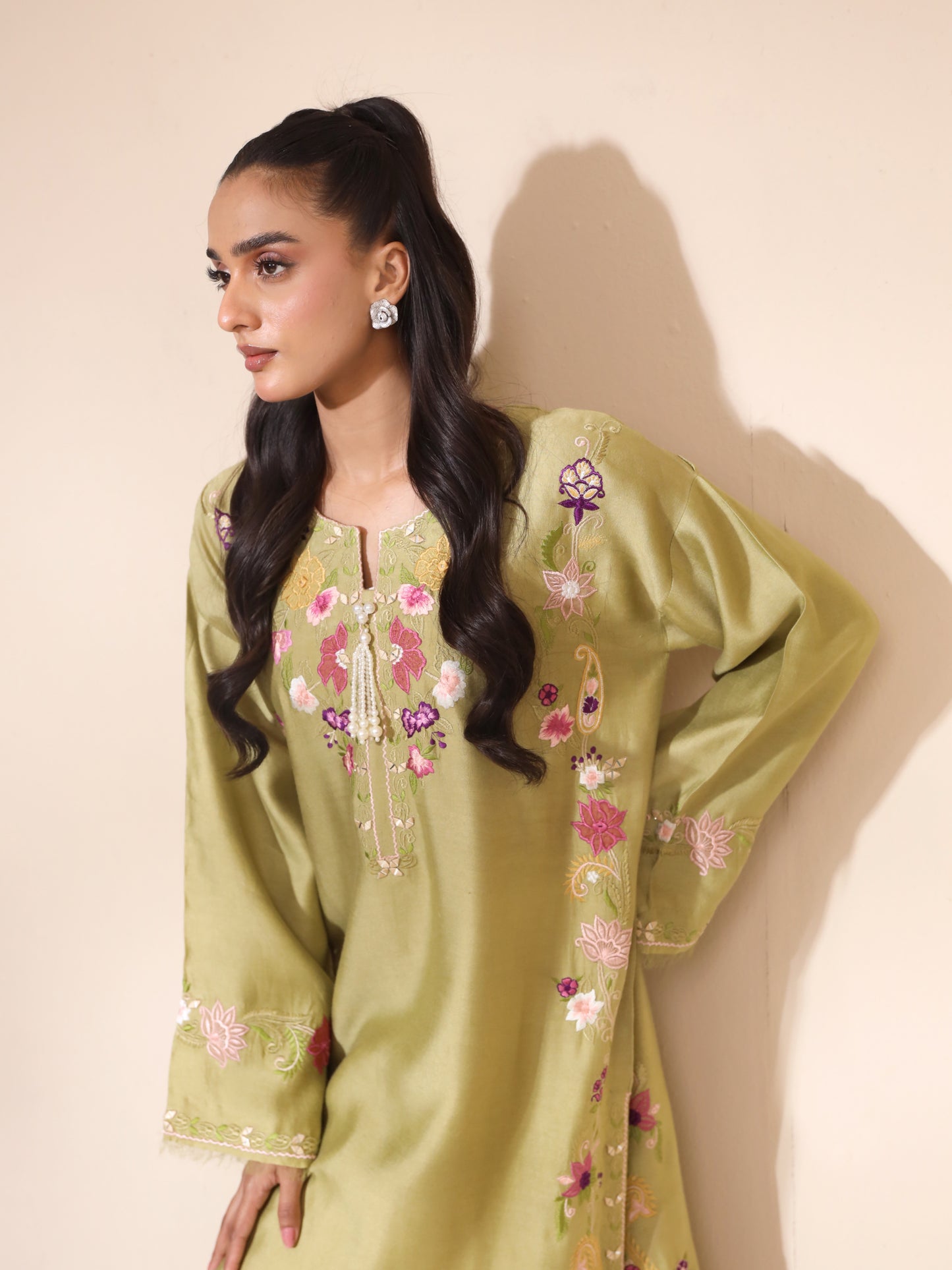 Rhea pistachio Kurta