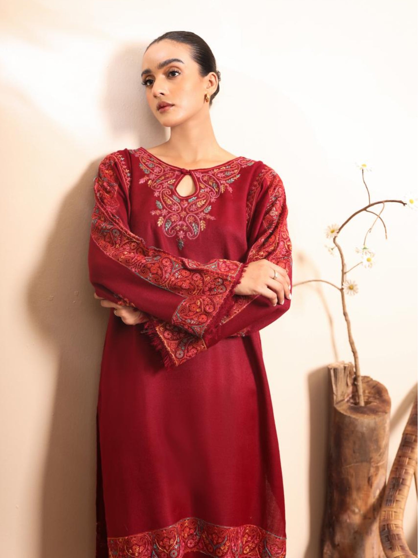 Haya Red kurta