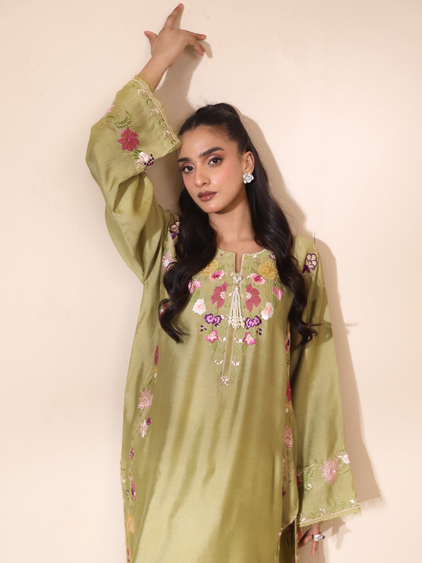Rhea pistachio Kurta