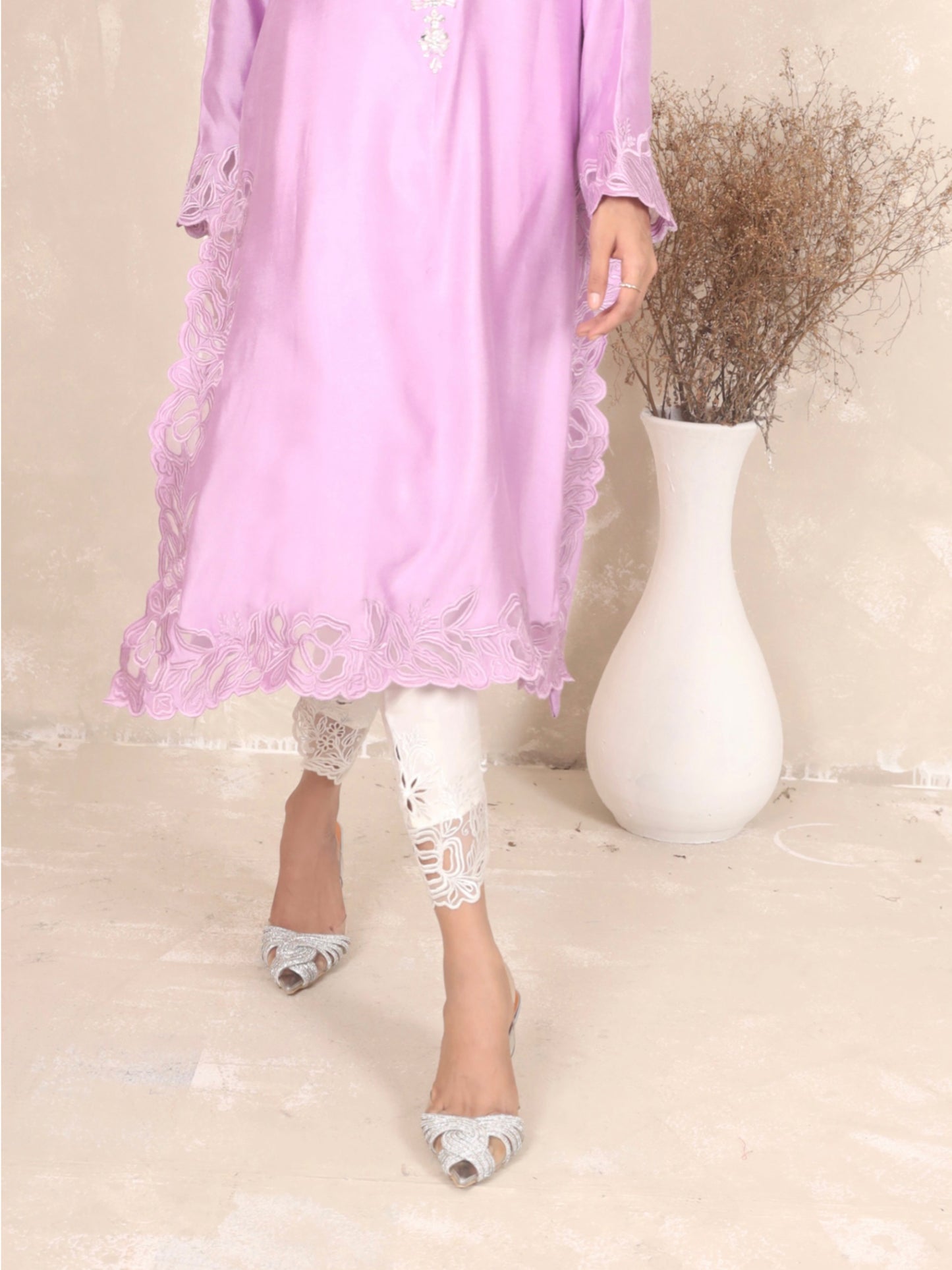 Cutwork Skiny shalwar