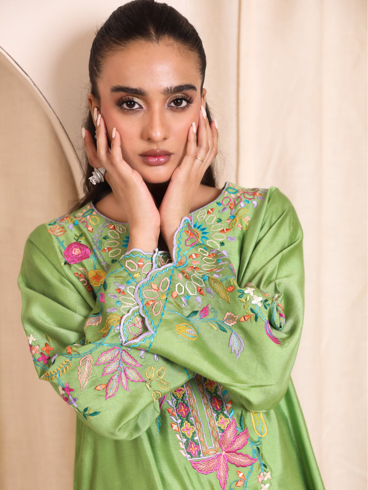 Nimr Green Kaftan