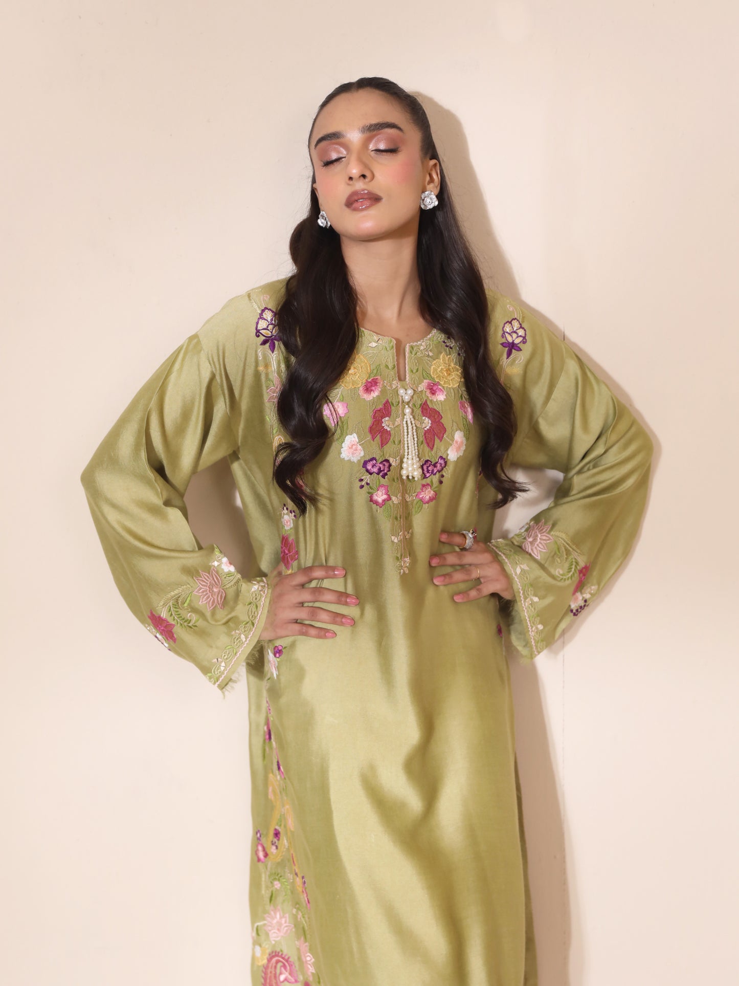 Rhea pistachio Kurta