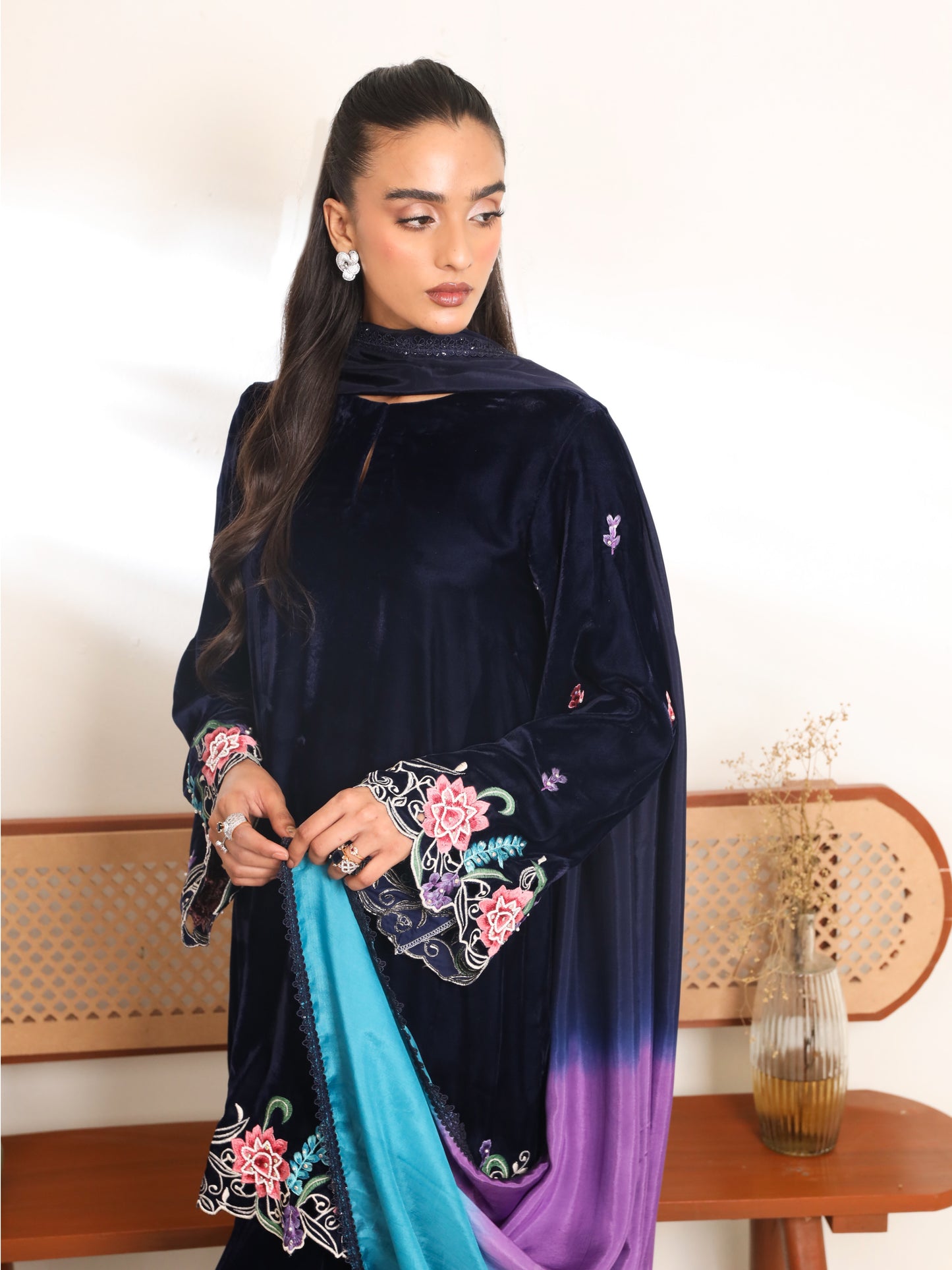 Misha velvet Set