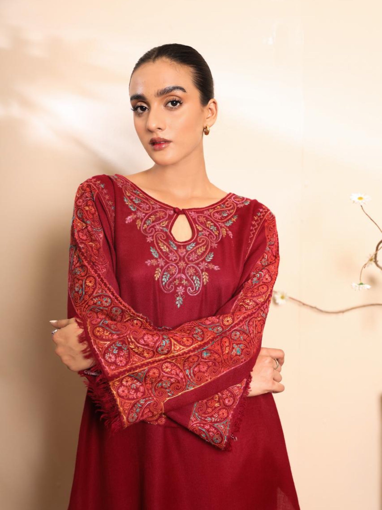Haya Red kurta