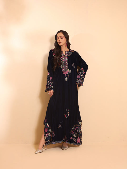 Nimr velvet kaftan
