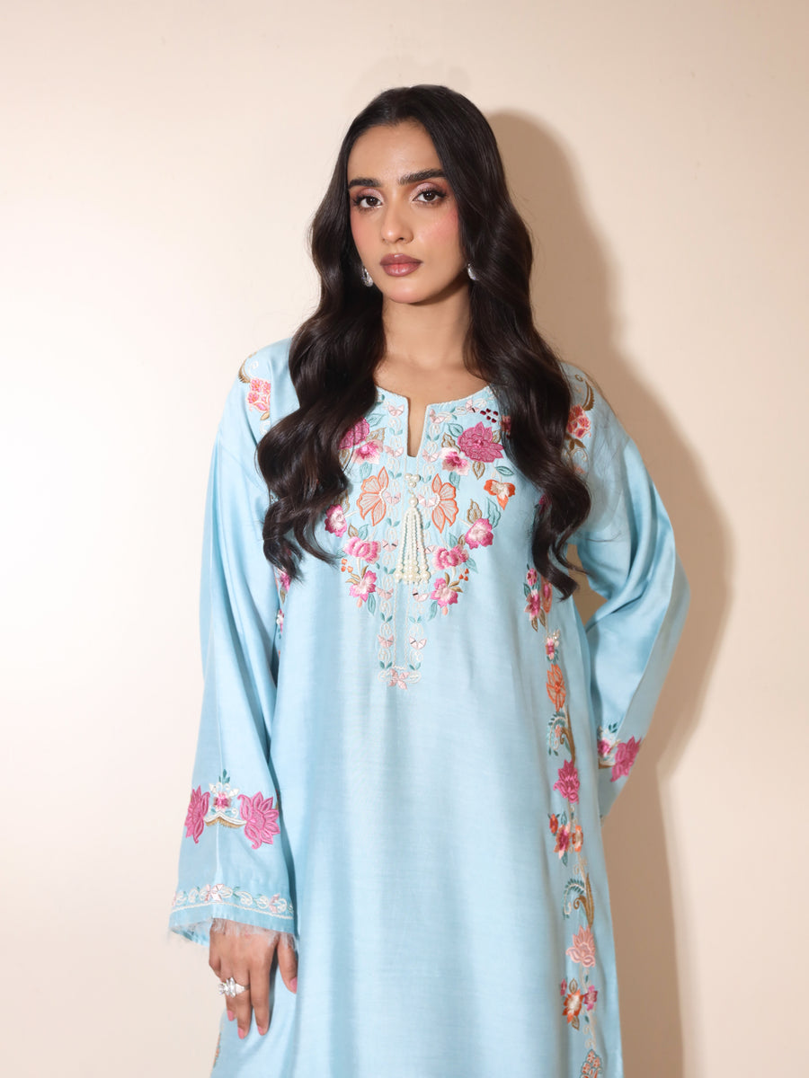 Rhea Aqua Kaftan