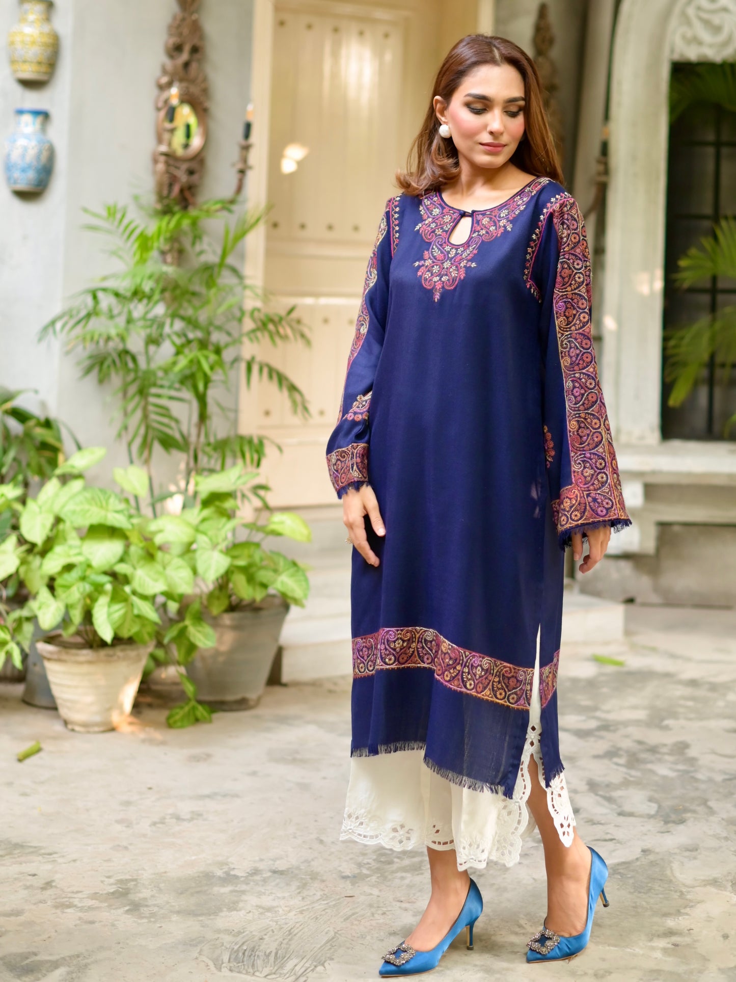 Haya Blue kurta