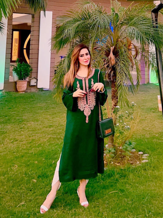 Hina Emerald kurta