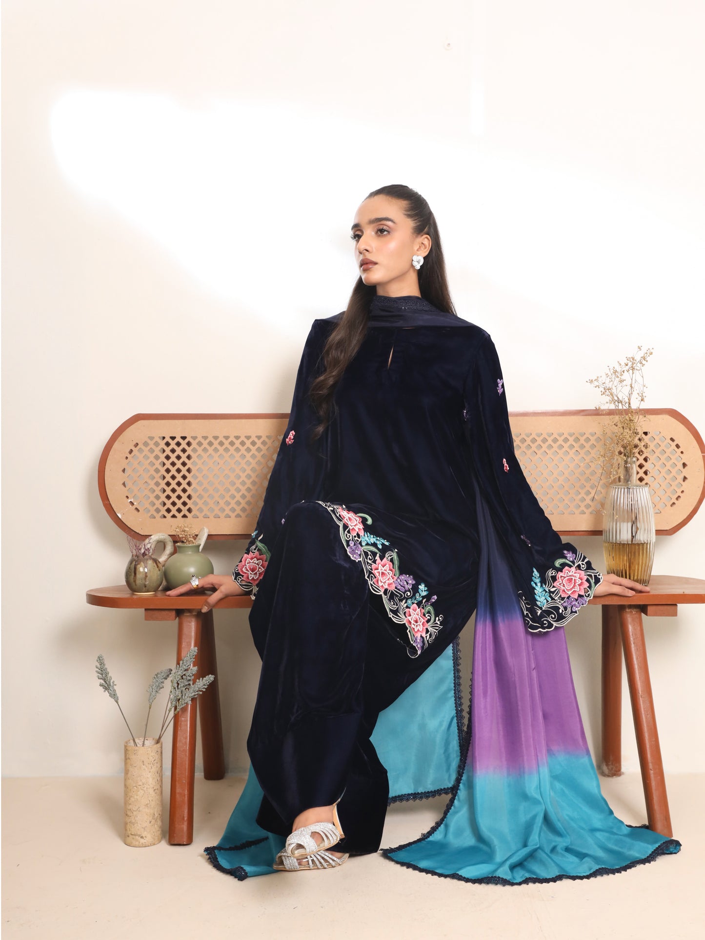 Misha velvet Set