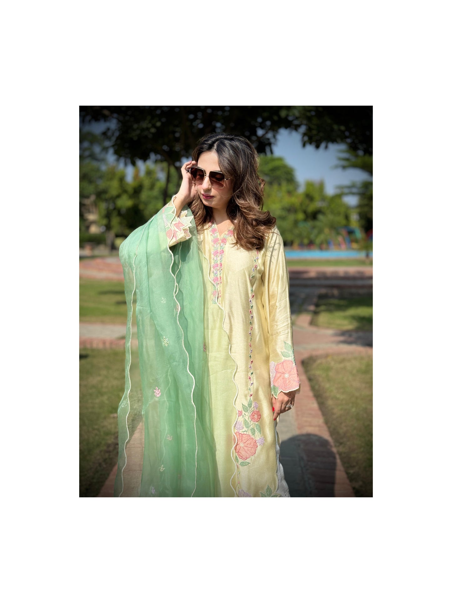 Maham kurta and dupata