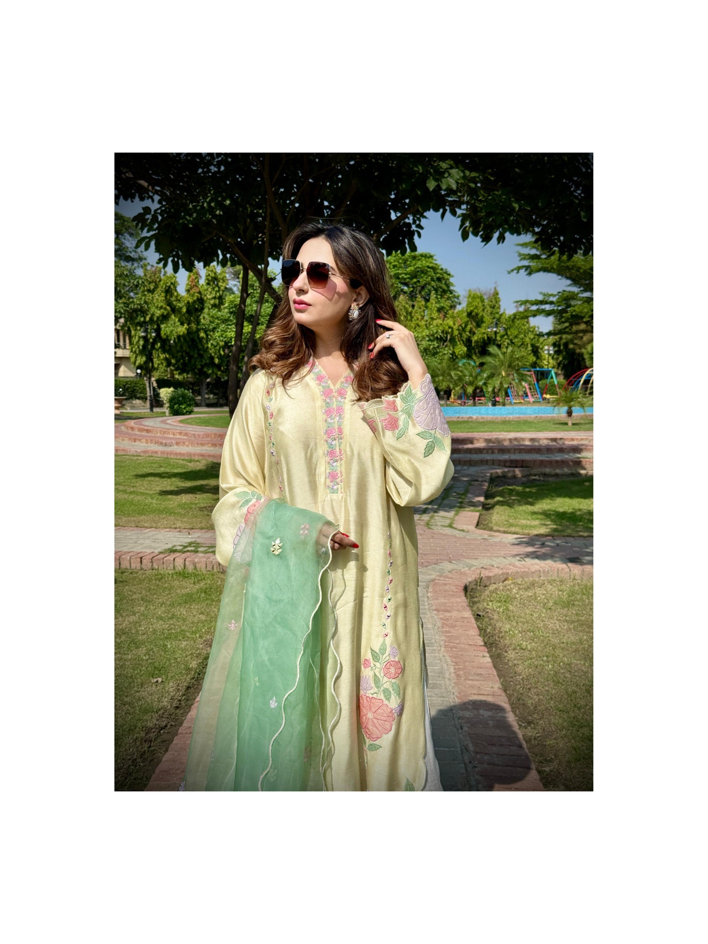 Maham kurta and dupata