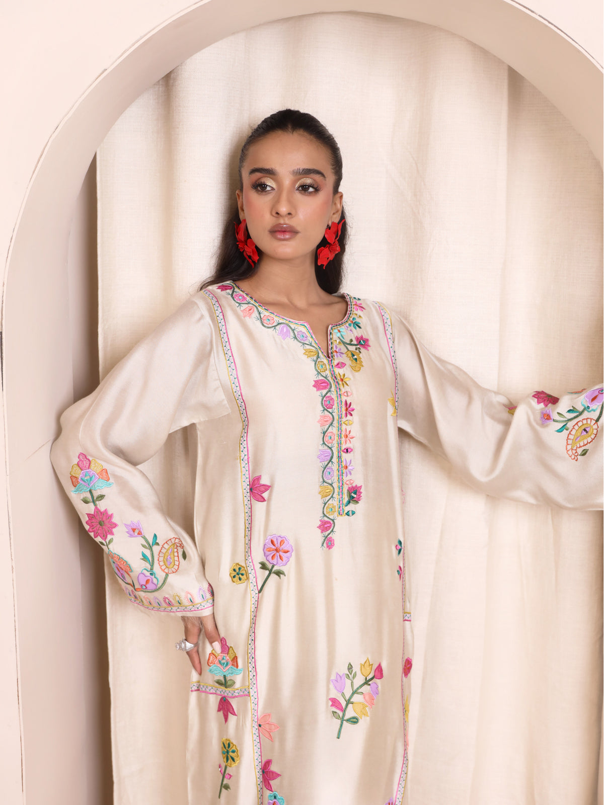Raya Ivory Kaftan