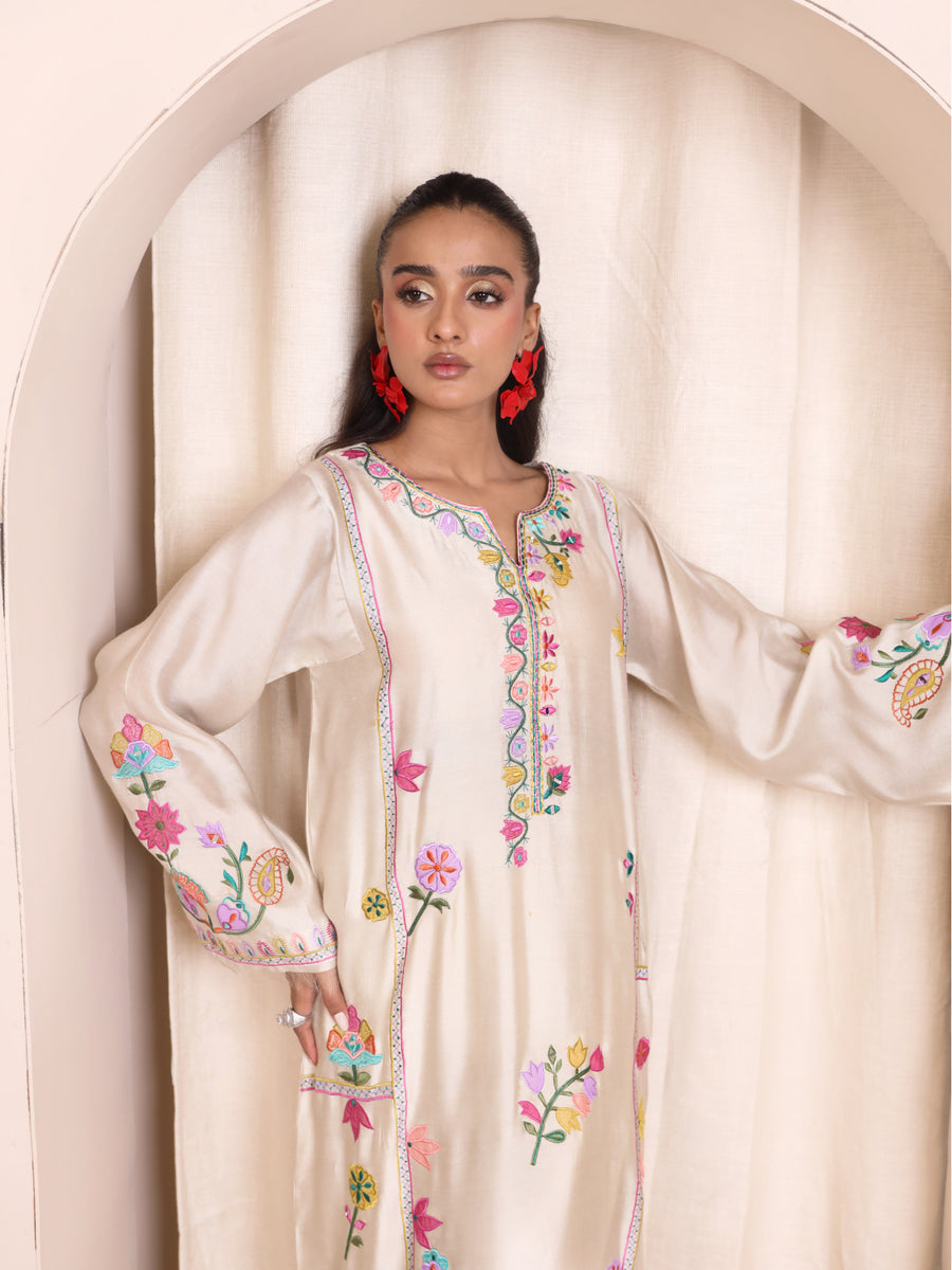 Raya Ivory Kaftan