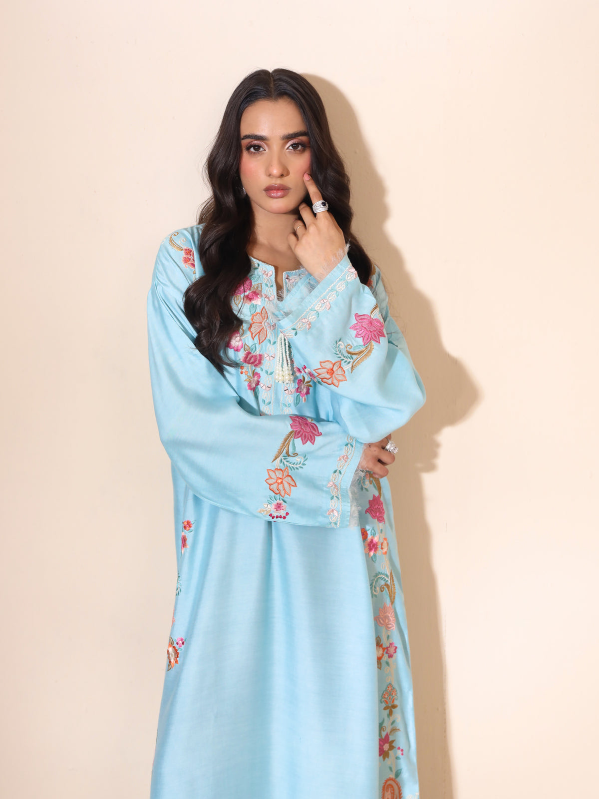 Rhea Aqua Kaftan