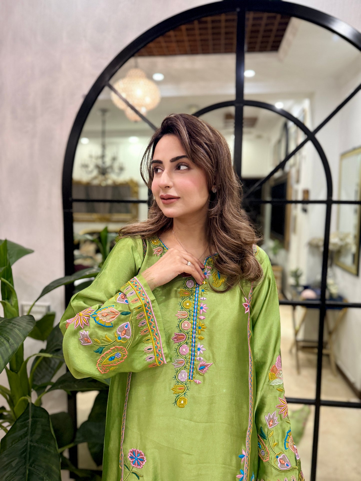 Raya sheesha silk kaftan