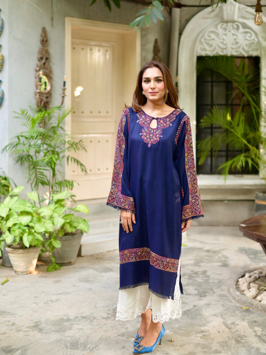 Haya Blue kurta