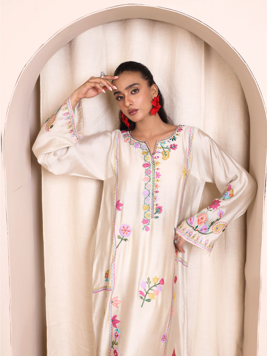Raya Ivory Kaftan