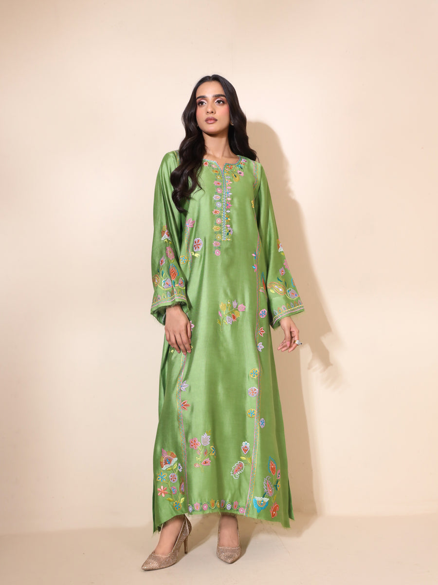 Raya Sheesha Silk Kaftan