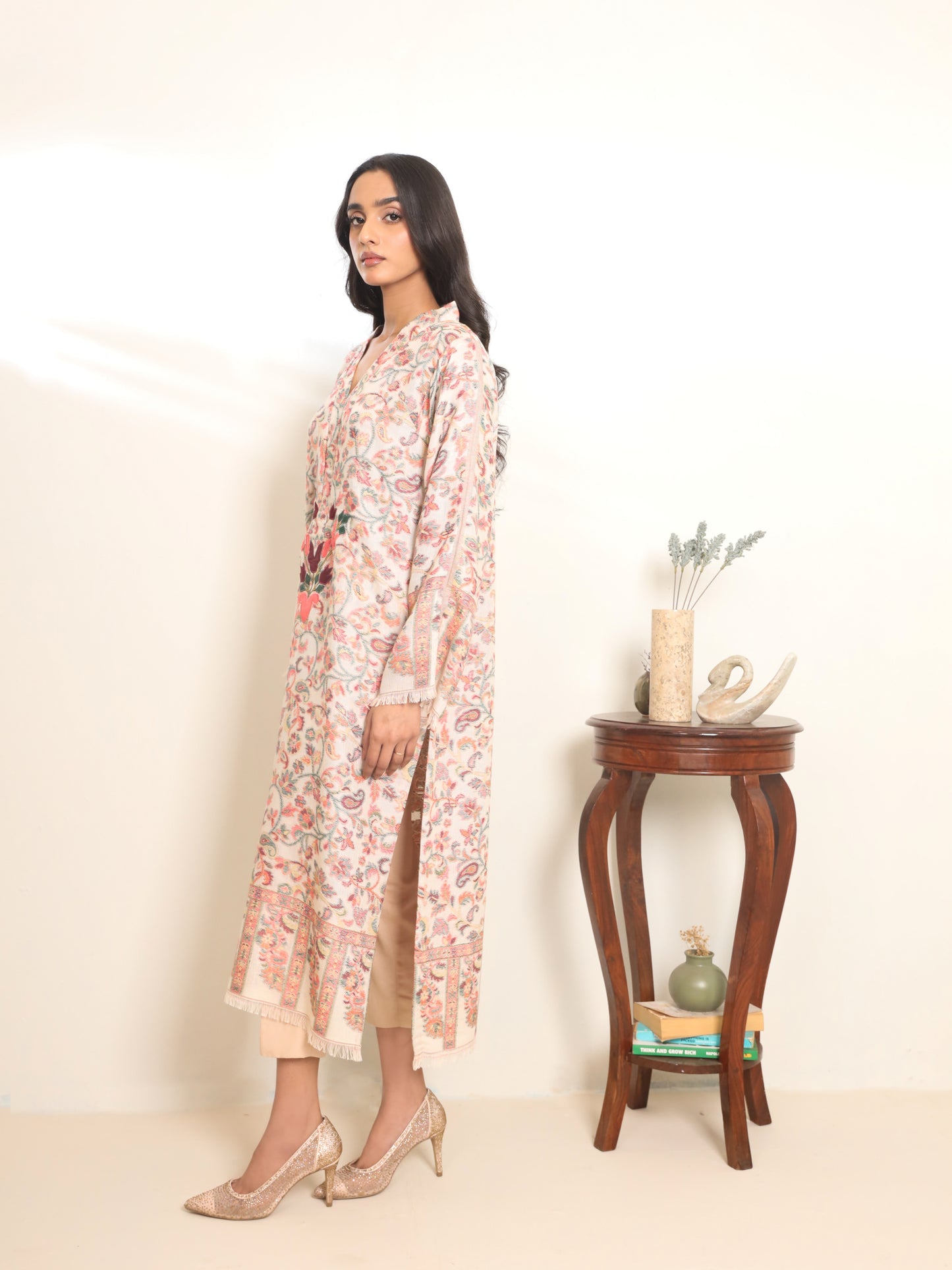 Khaani beige kurta
