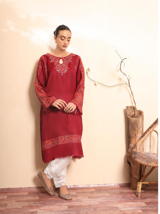 Haya Red kurta