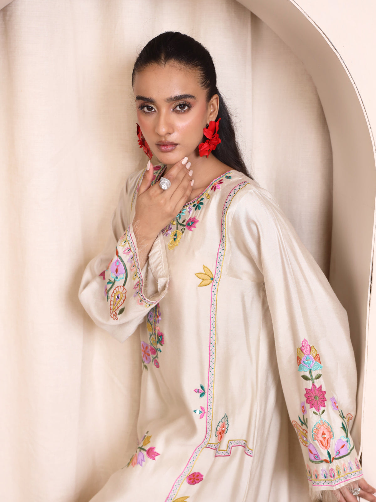 Raya Ivory Kaftan