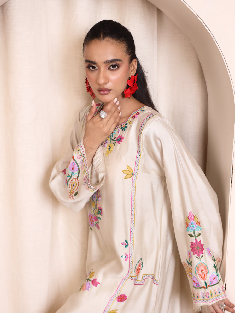 Raya Ivory Kaftan