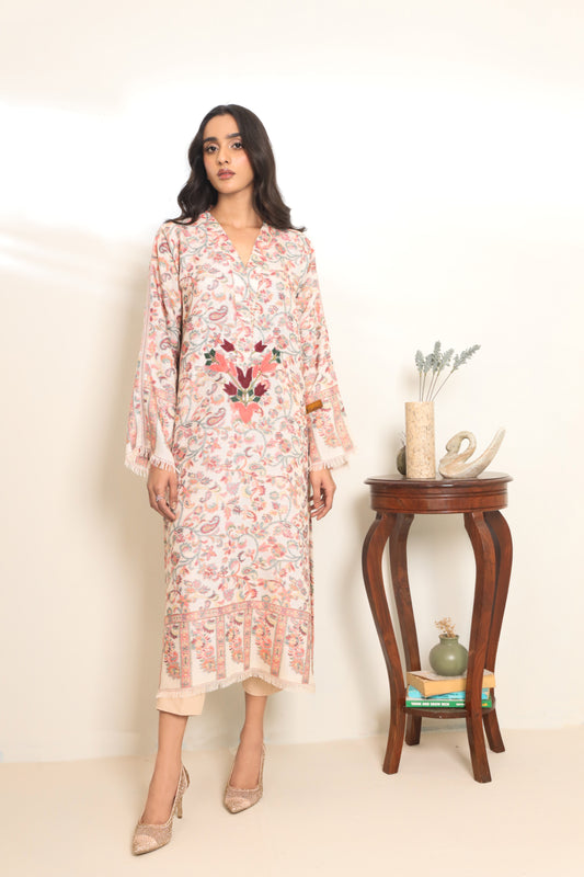 Khaani beige kurta