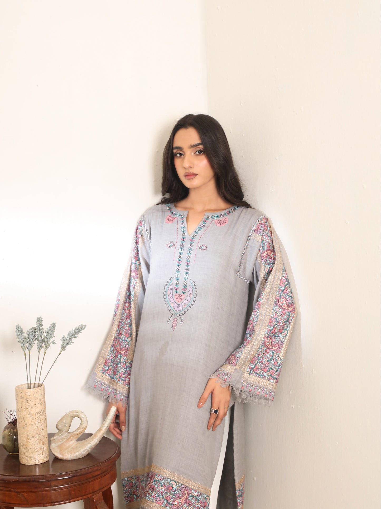 Zaha pure pashmina kurta