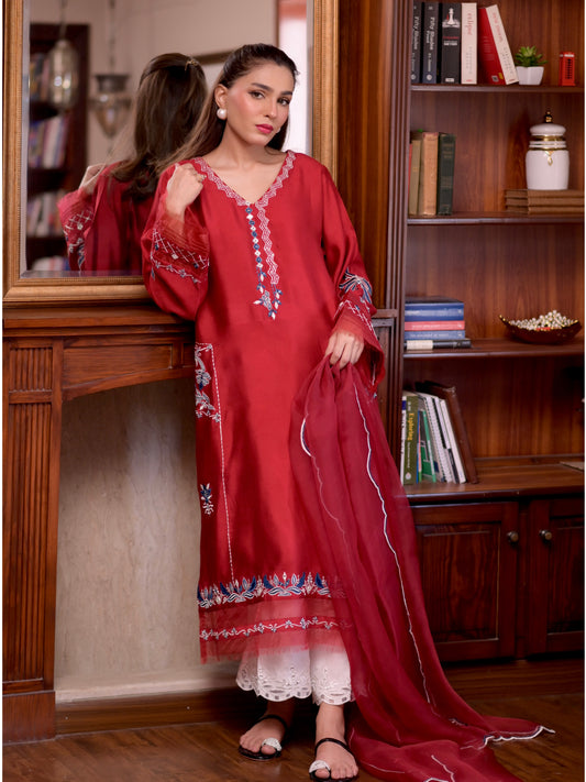 Miri Red kurta