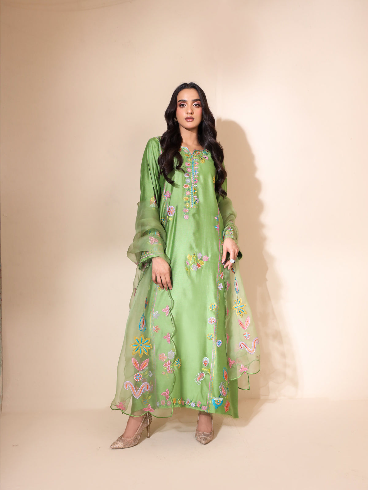 Raya Sheesha Silk Kaftan