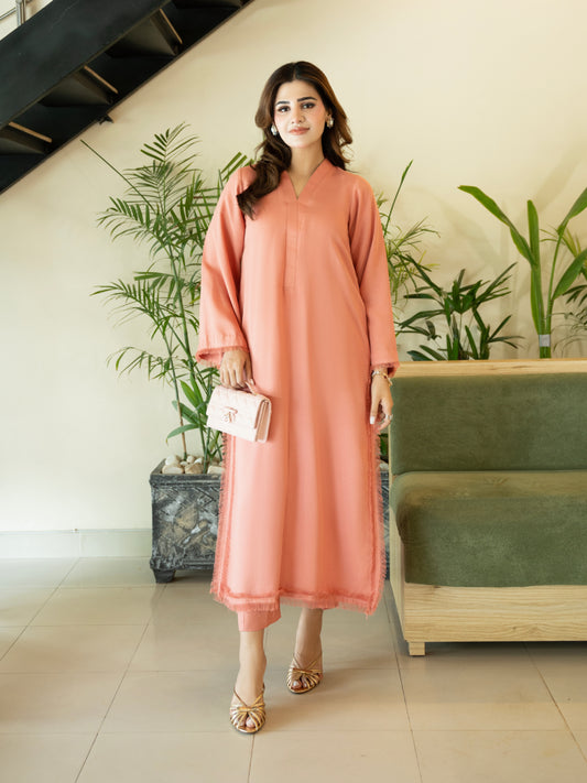 Dusty Rose Fringe Set