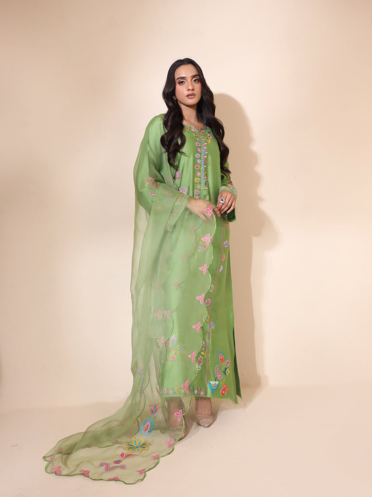 Raya Sheesha Silk Kaftan