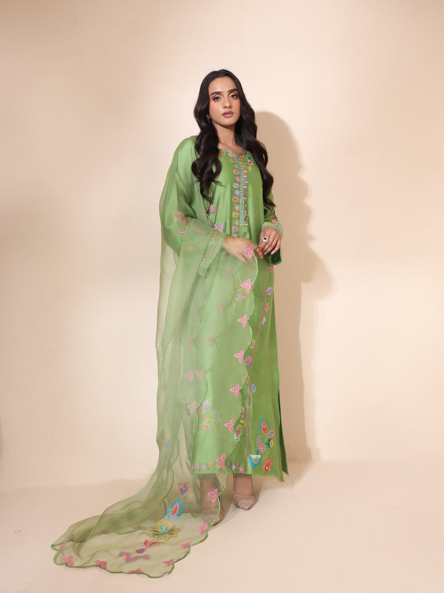 Raya Sheesha Silk Kaftan