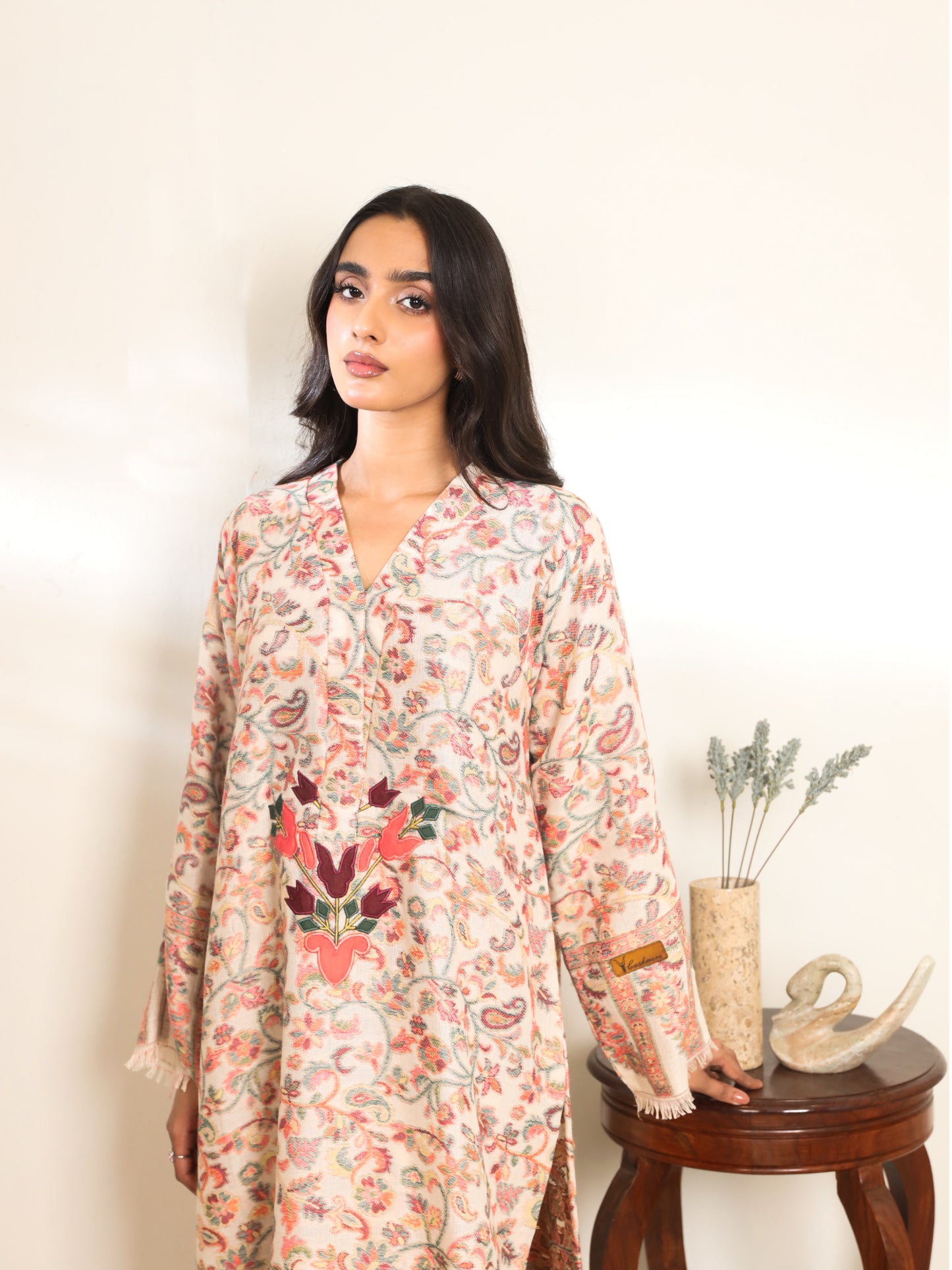 Khaani beige kurta