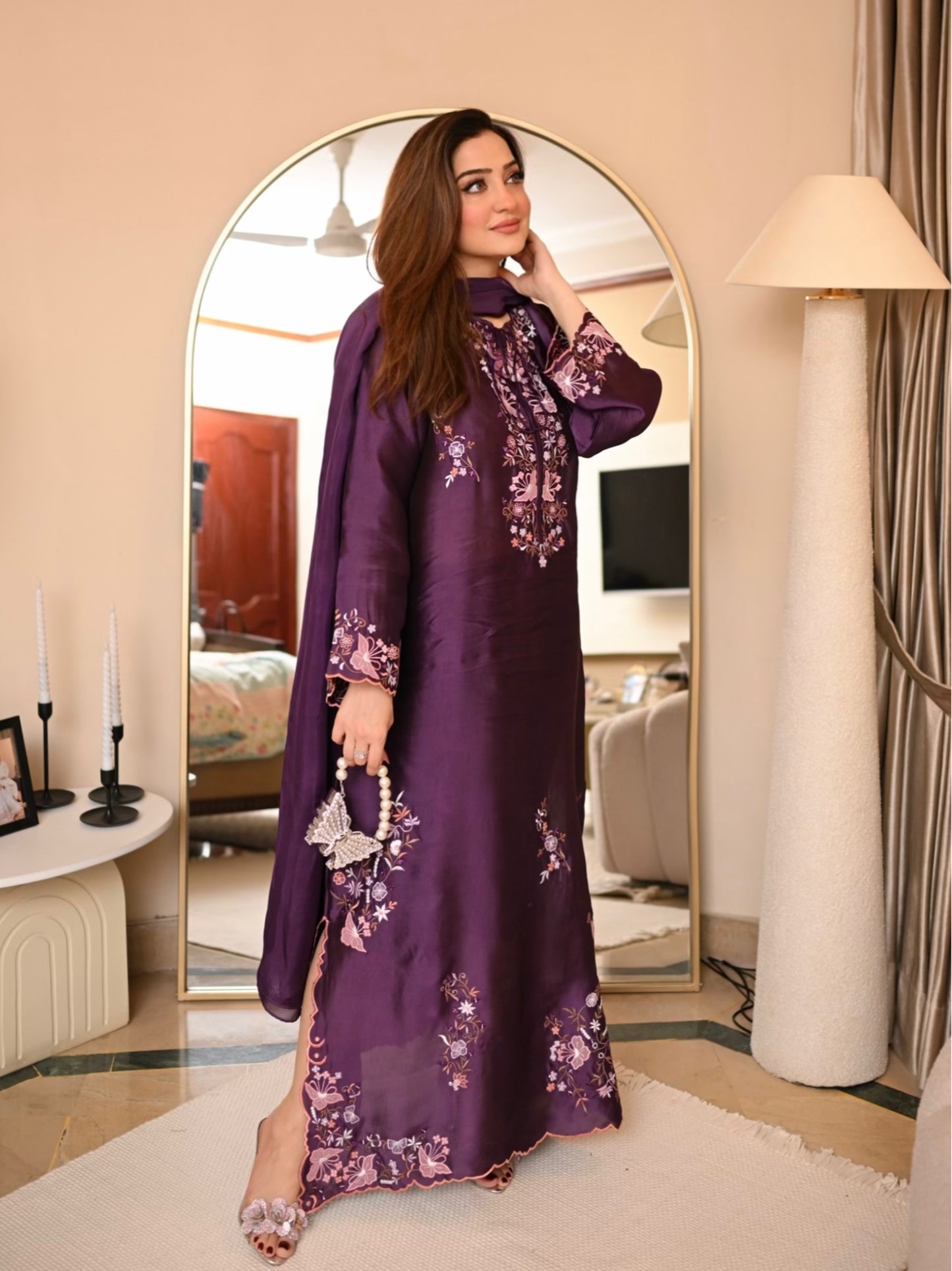 Purple Mia kaftan