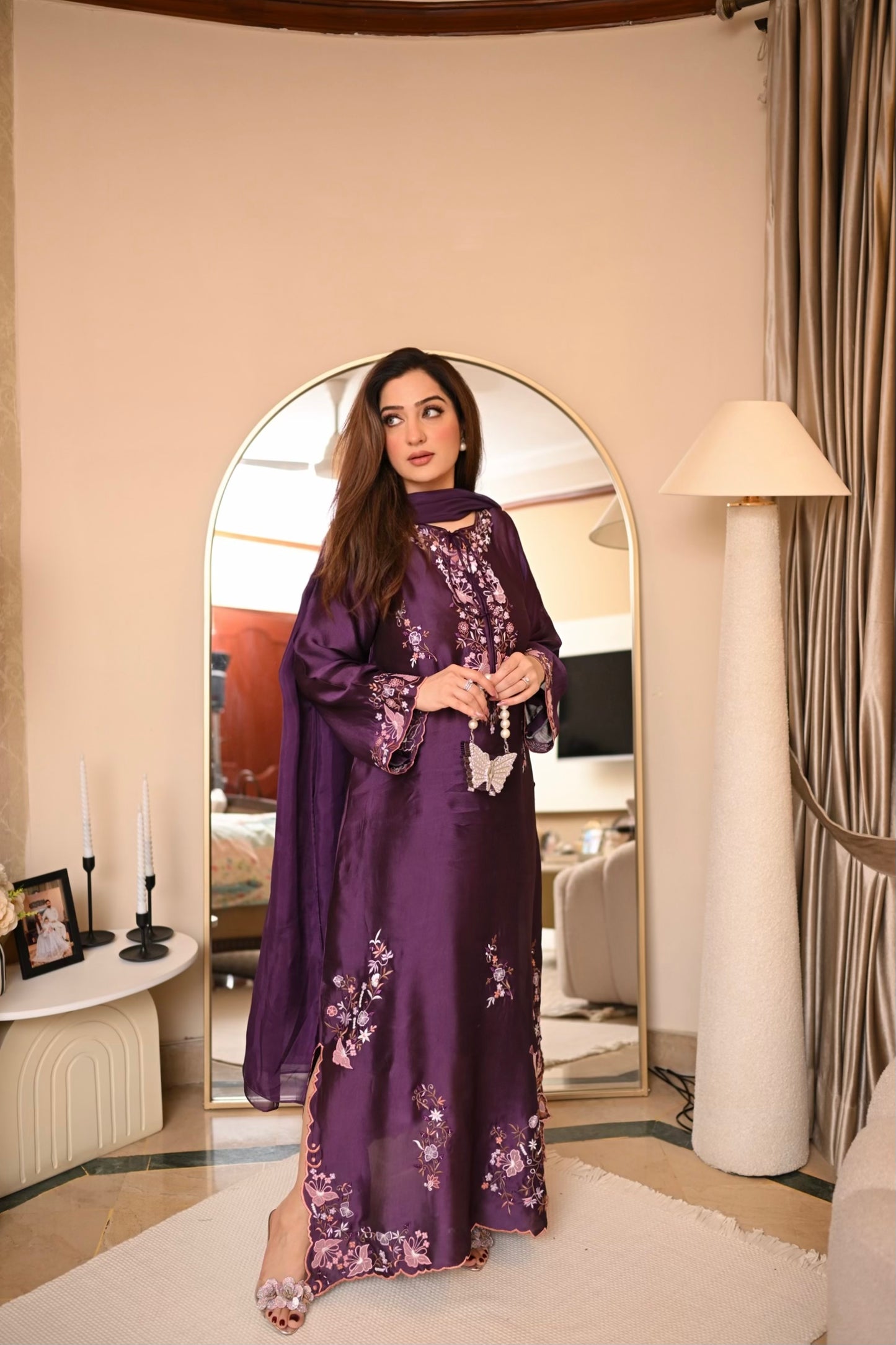 Purple Mia kaftan