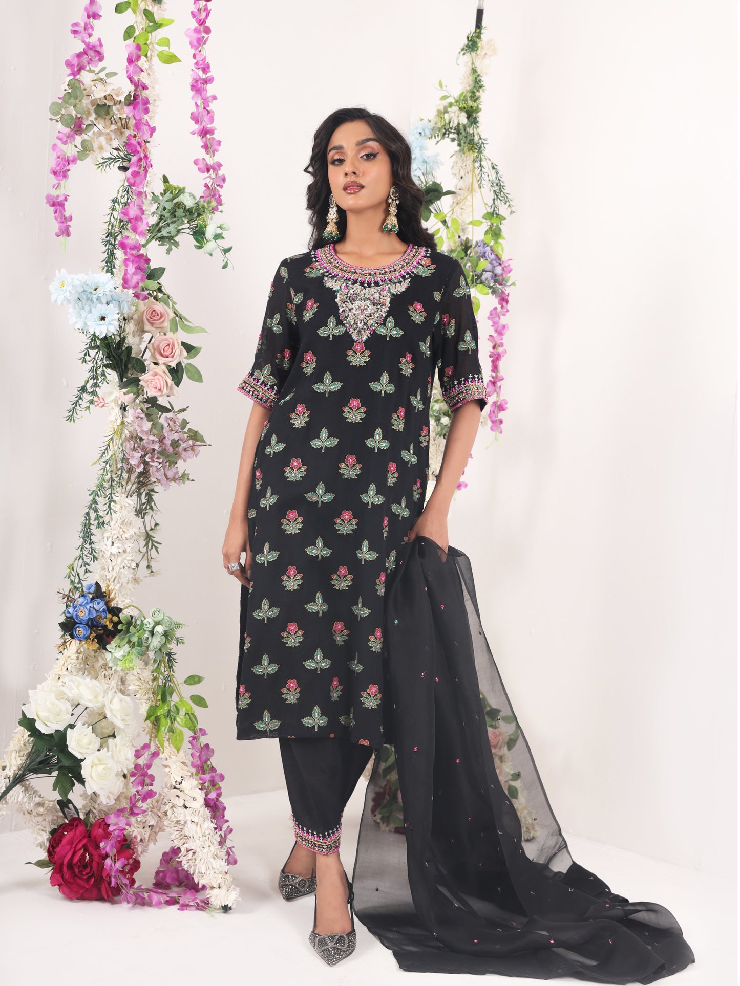 Block print black set
