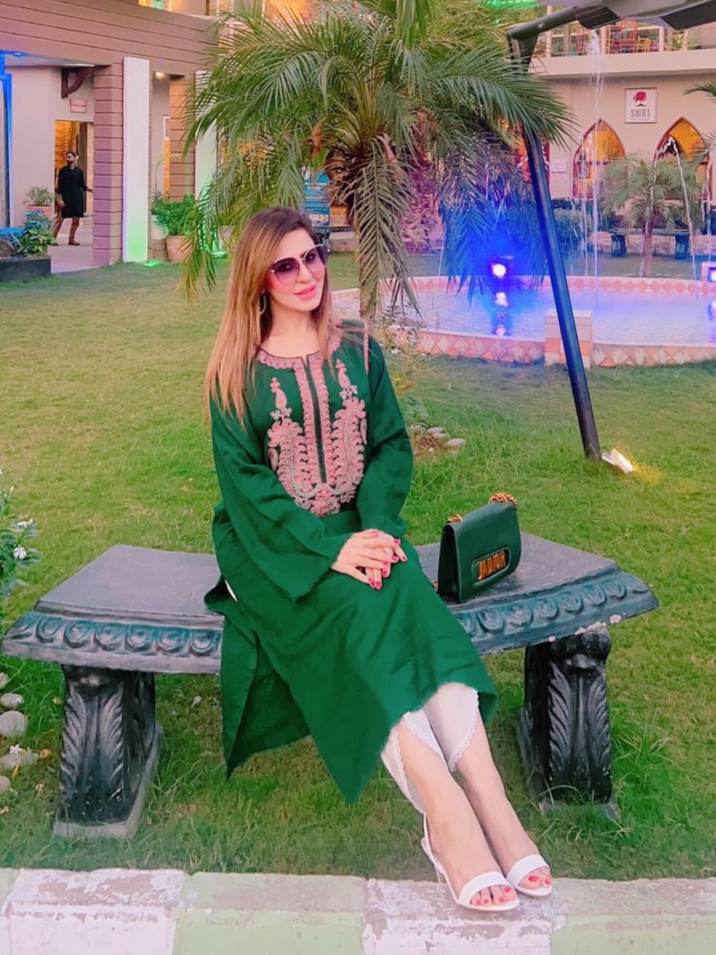 Hina Emerald kurta