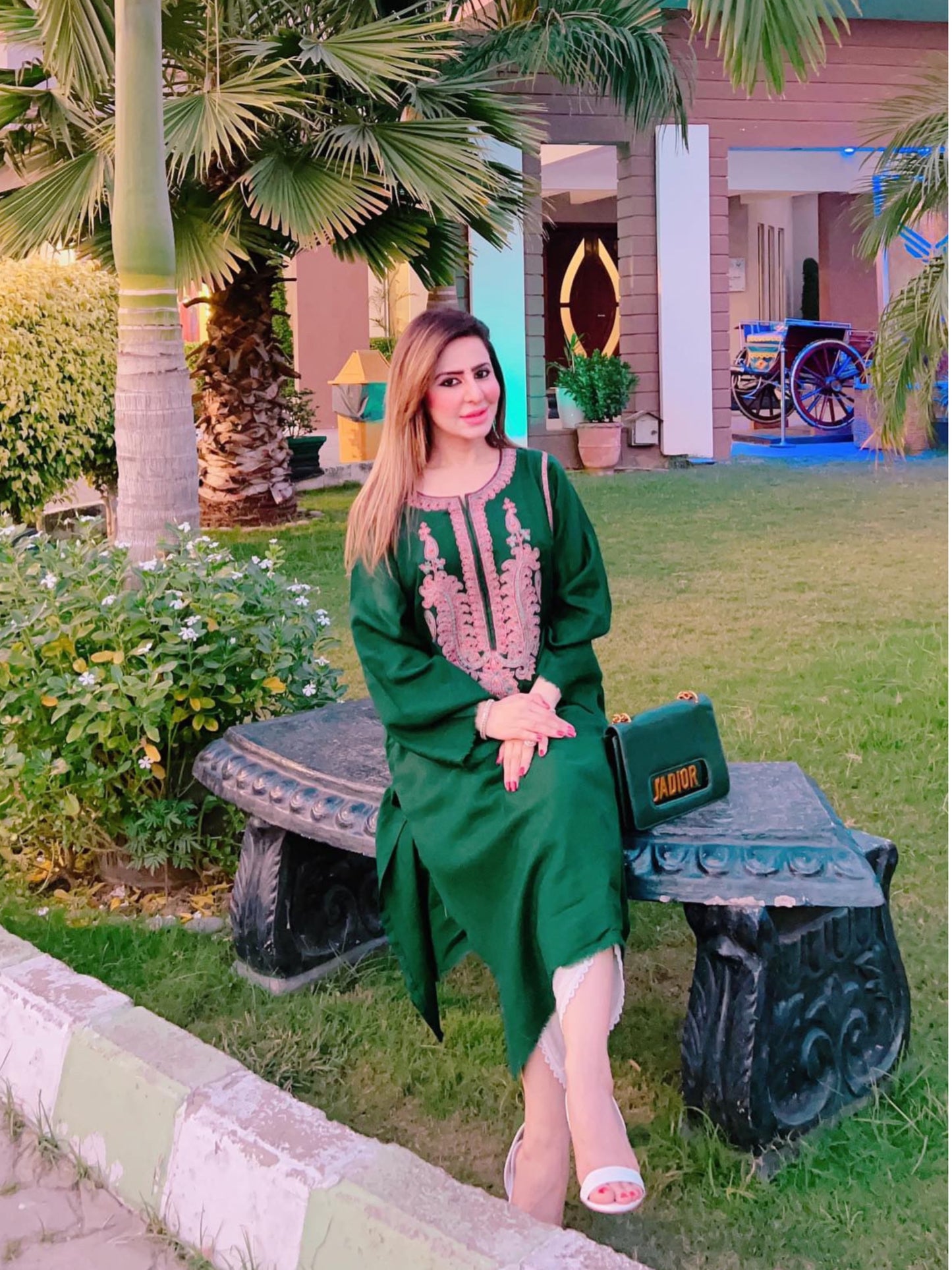 Hina Emerald kurta