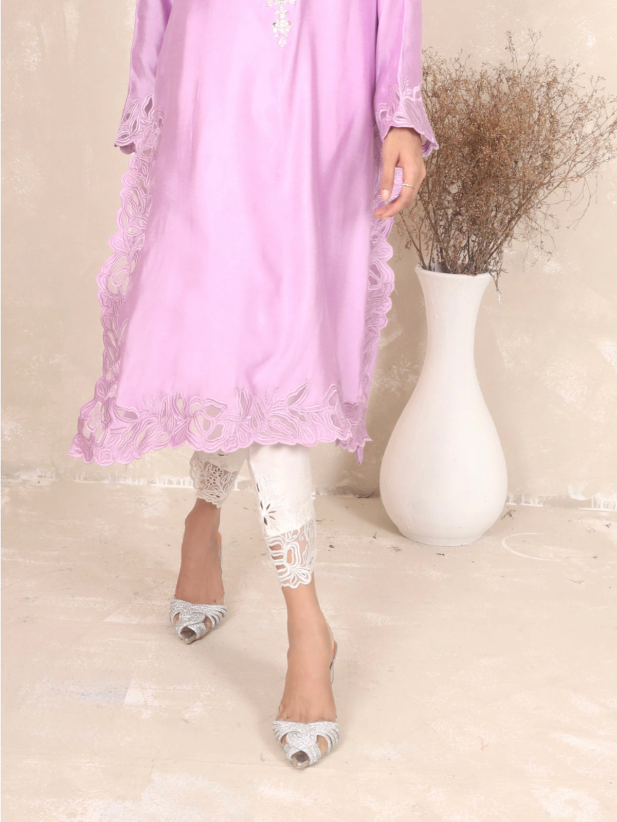 Cutwork Skiny Shalwar