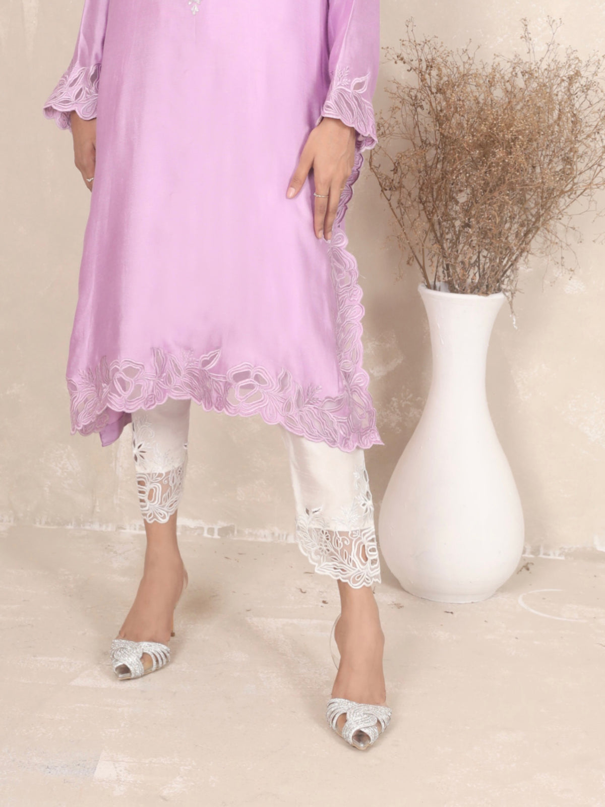 Cutwork Skiny Shalwar