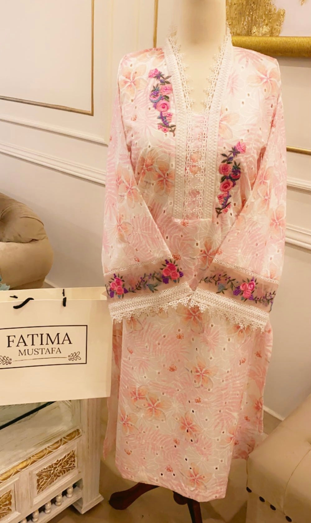 Floral chickan kurta💗💗